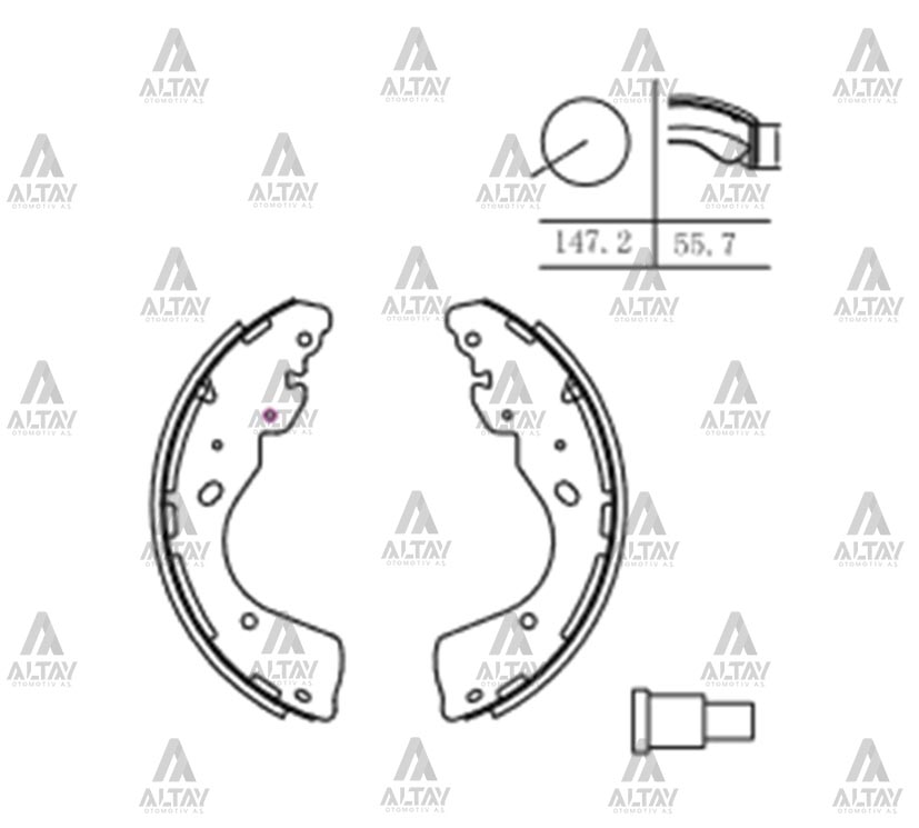 Ford Ranger Arka Fren Balata Pıckup 4x2 -4x4 OEM 1727211